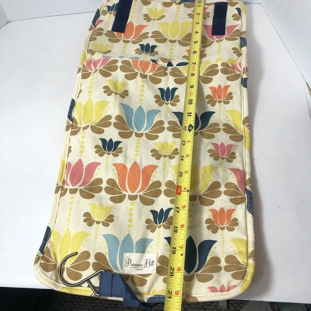 Primrose Hill London‎ Cosmetic Bag Toiletry Travel Floral Lotus Flower Hang B3